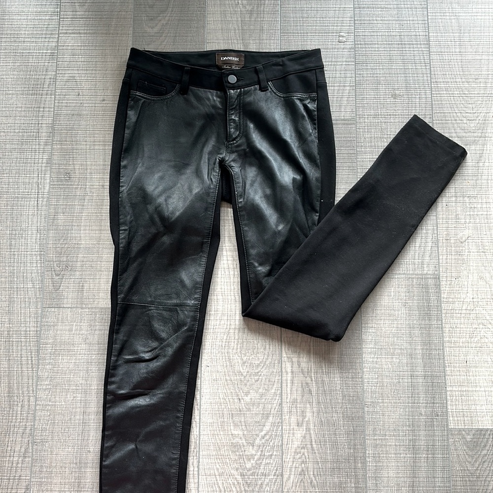 Danier leather fabric and leather pants